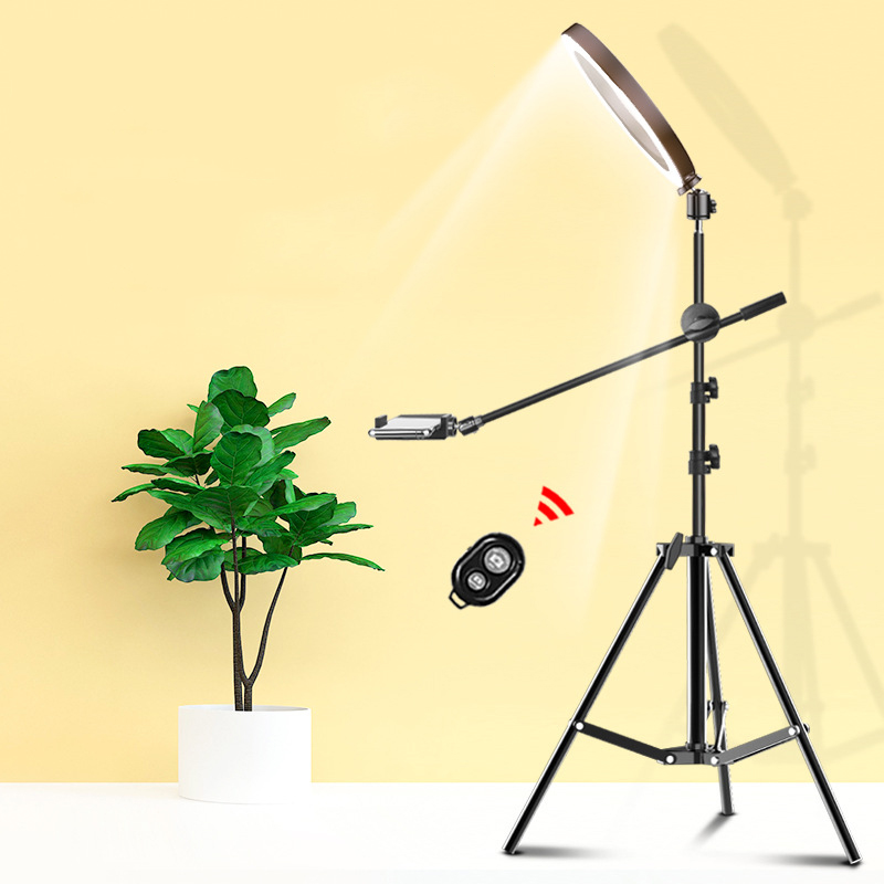 Table Tennis Youtube - Gậy Chụp Hình Selfie Vòng LED
