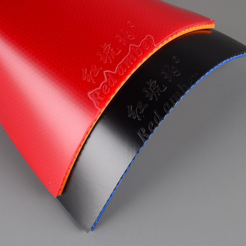 Table Tennis Practice - Red Amber Table Tennis Rubber Highly