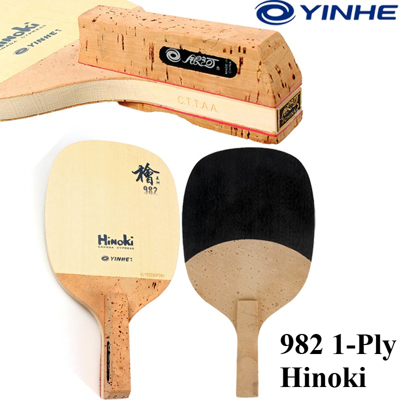 Table Tennis Usa - YINHE 982 1-Ply Solid Hinoki Table