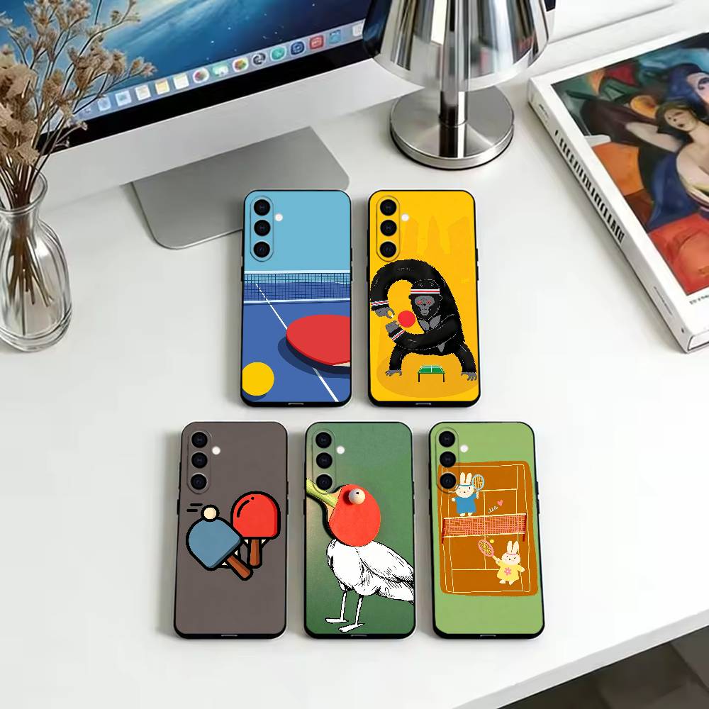Table Tennis Cartoon - New Table Tennis Cartoon Phone Case