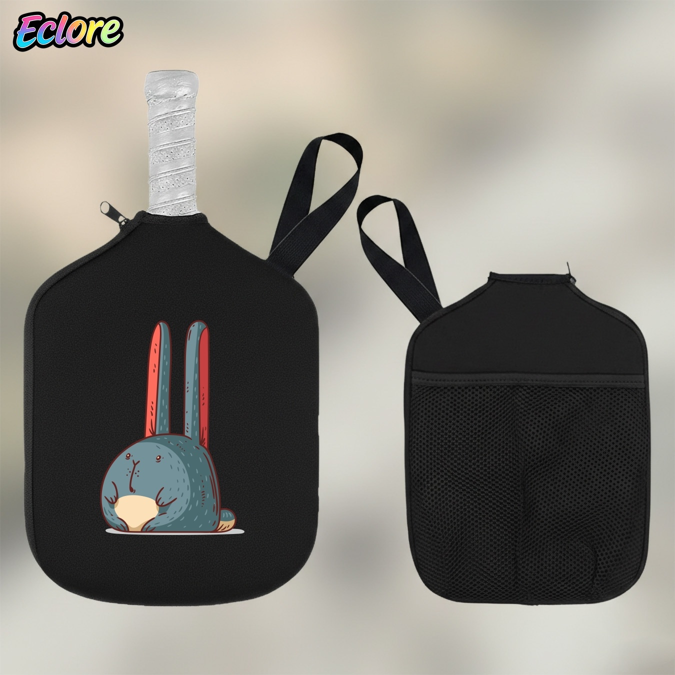 Table Tennis Usa - Cute Rabbit Pickleball Paddle Bag, Durable