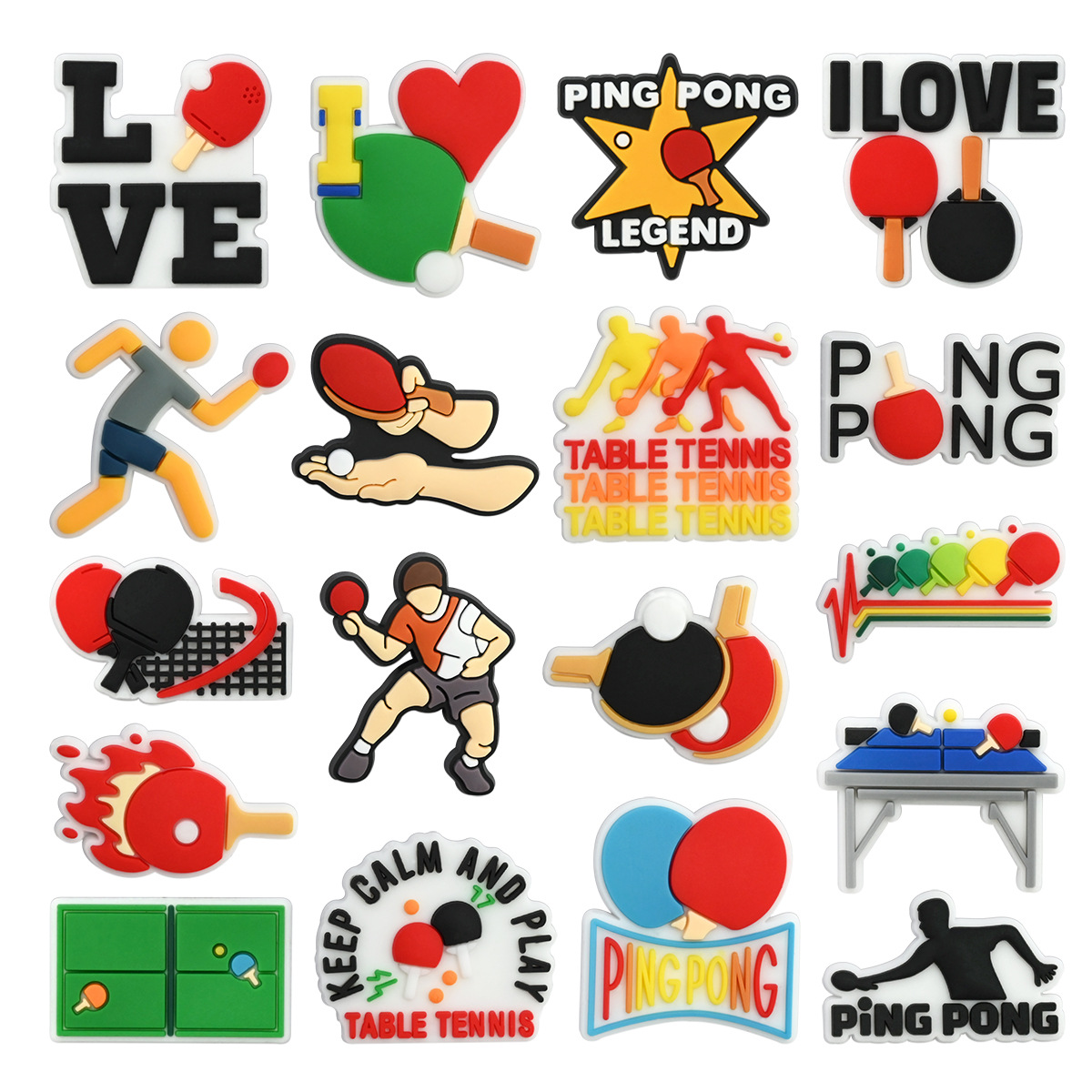Table Tennis Kit Bag - 18PCS Table Tennis Sport Series Shoe