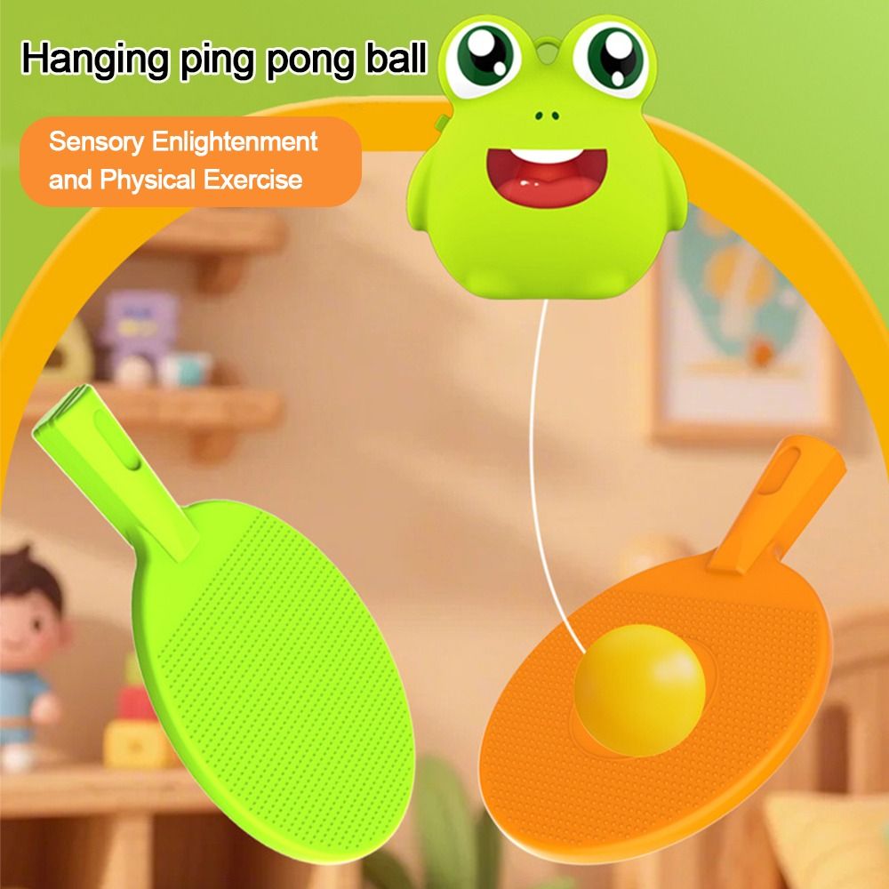 Table Tennis Cartoon - Parent-Unisex Interactive Children's Table Tennis Trainer
