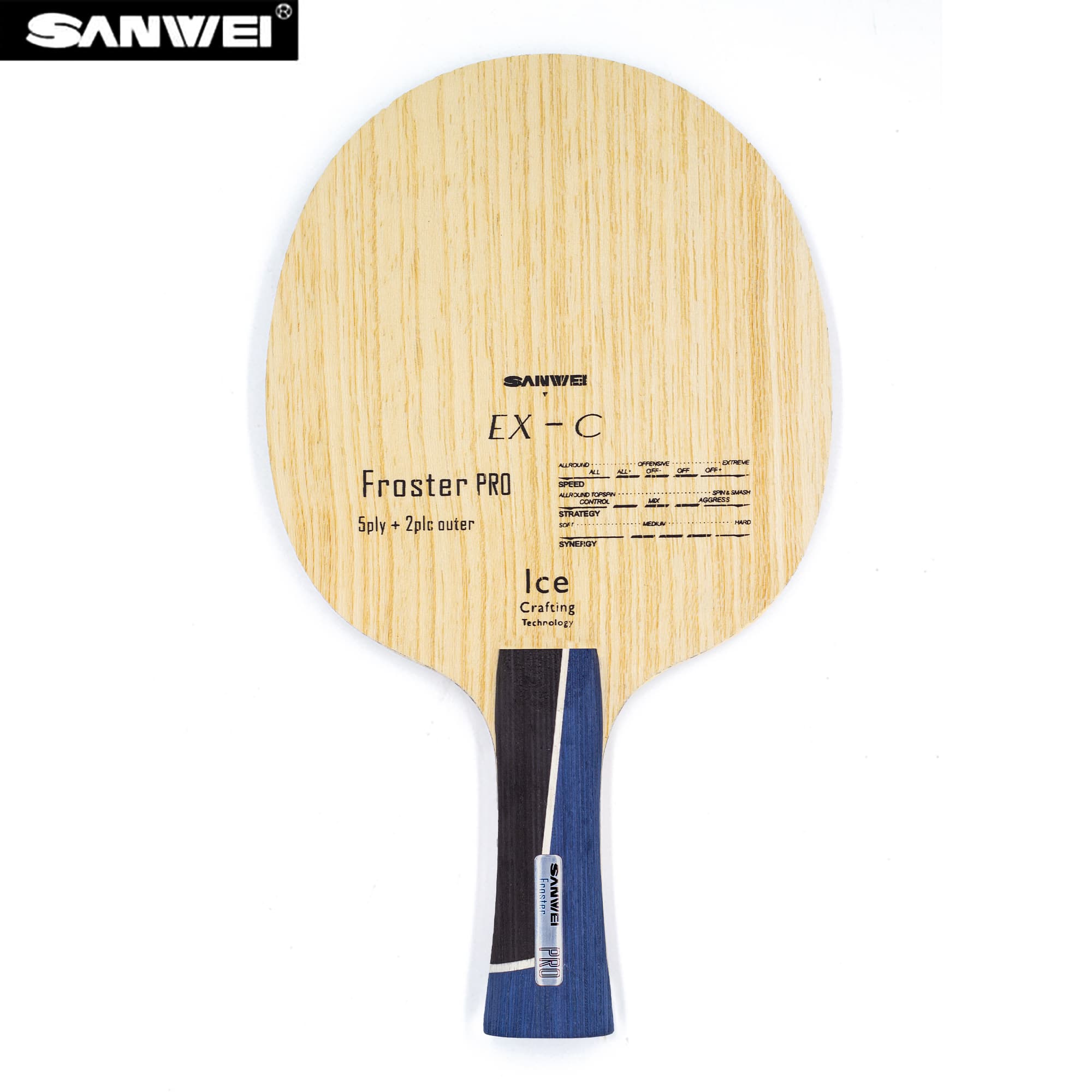 Table Tennis Usa - SANWEI ALC Table Tennis Blade Froster