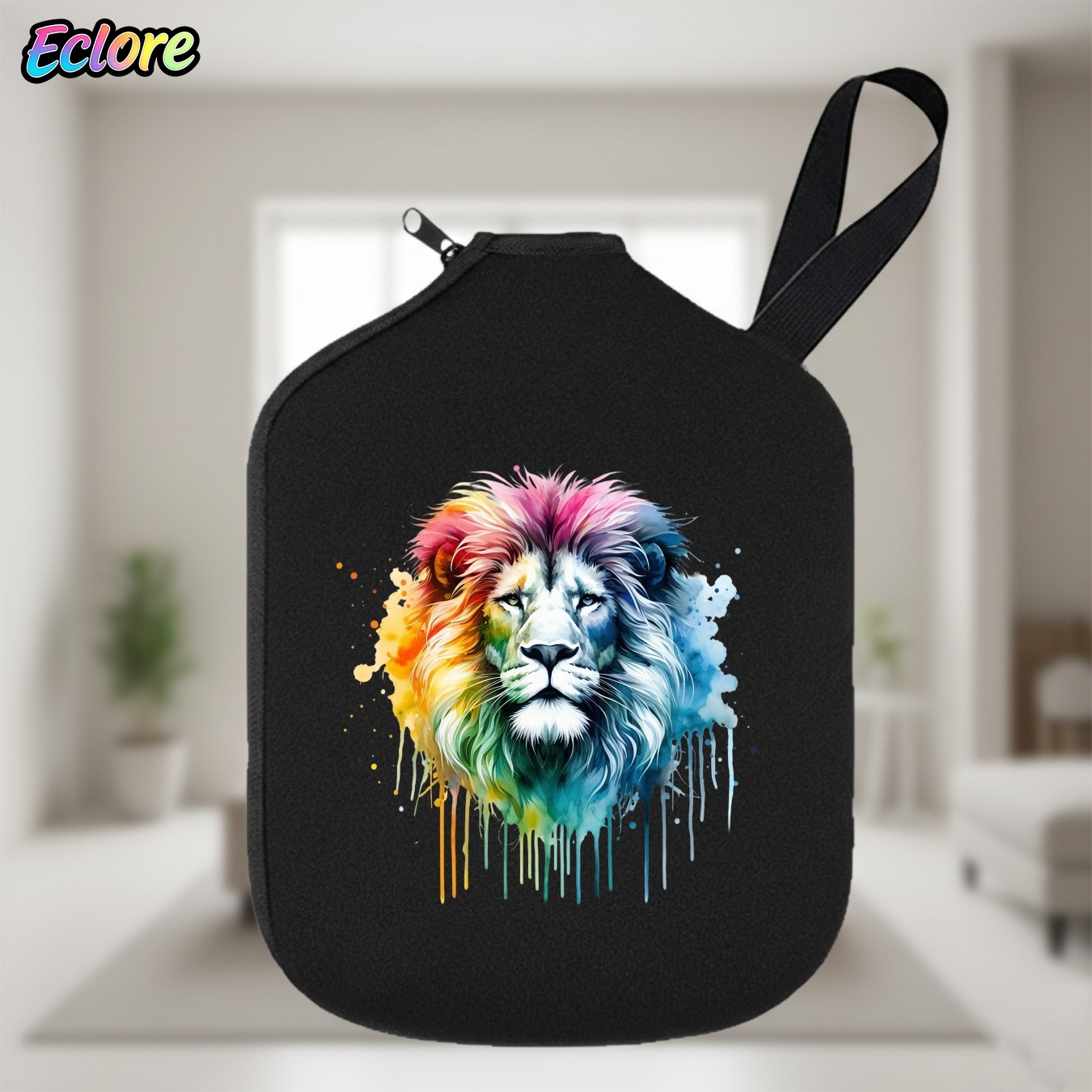 Colorful Watercolor Lion Head  - đánh giá và giá Table Tennis Usa