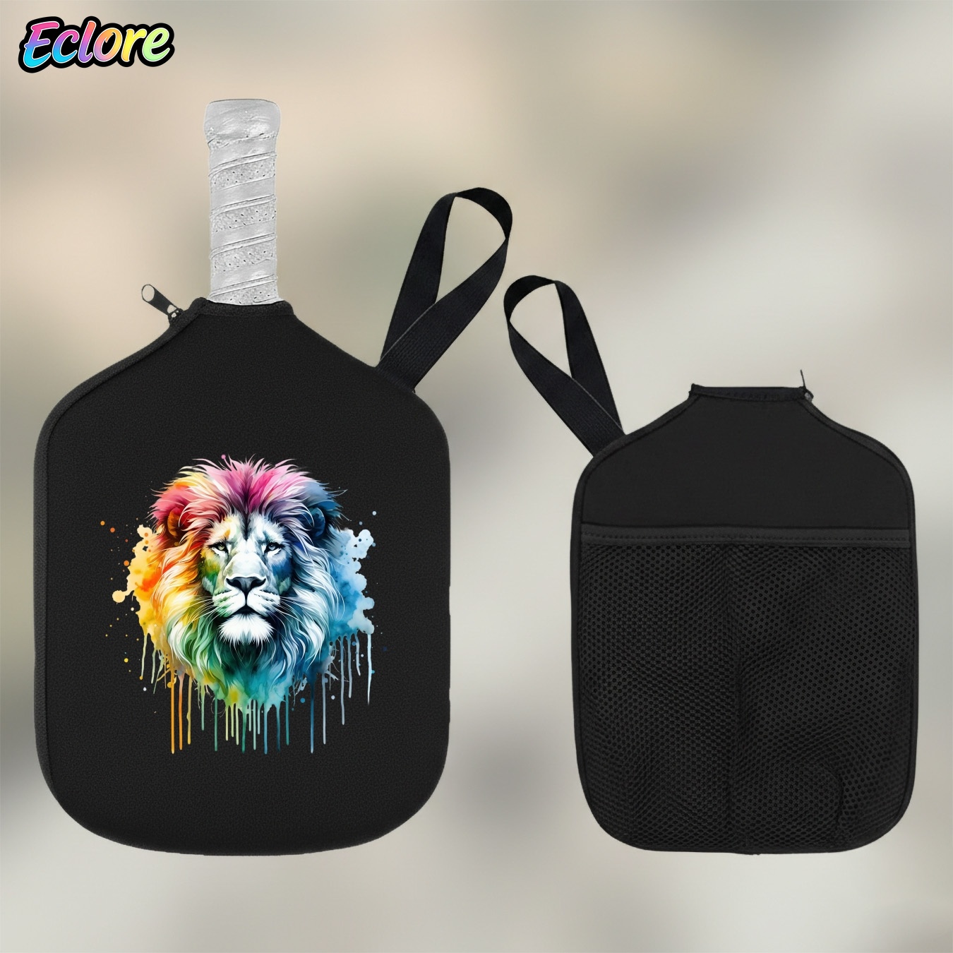 Colorful Watercolor Lion Head  - đánh giá và giá Table Tennis Usa