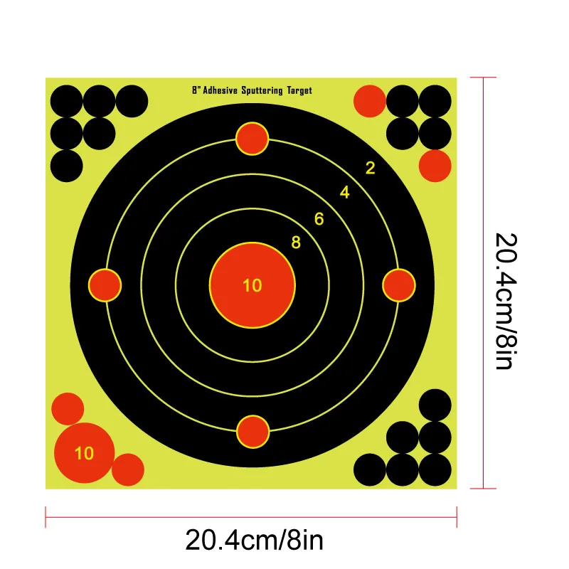 10/20/50pcs 8inch Shooting Tar - đánh giá và giá Practice Target Board